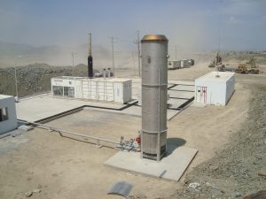 Suministro de las instalaciones de desgasificación para el vertedero de Saltillo. Incluyendo ERM automática, central de extracción, control y análisis y antorcha de alta temperatura. Instalación para el suministro de biogás a una planta de valorización. Caudal máximo inicial: 2.200 Nm3/h. También equipos de desulfuraión del biogás captado en el relleno sanitario. Antorcha