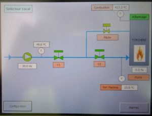 Pantalla PLD. Agadir, Marruecos. Suministro, montaje y puesta en marcha de una central de extracción con soplante y antorcha de alta temperatura para la planta de gestión de residuos